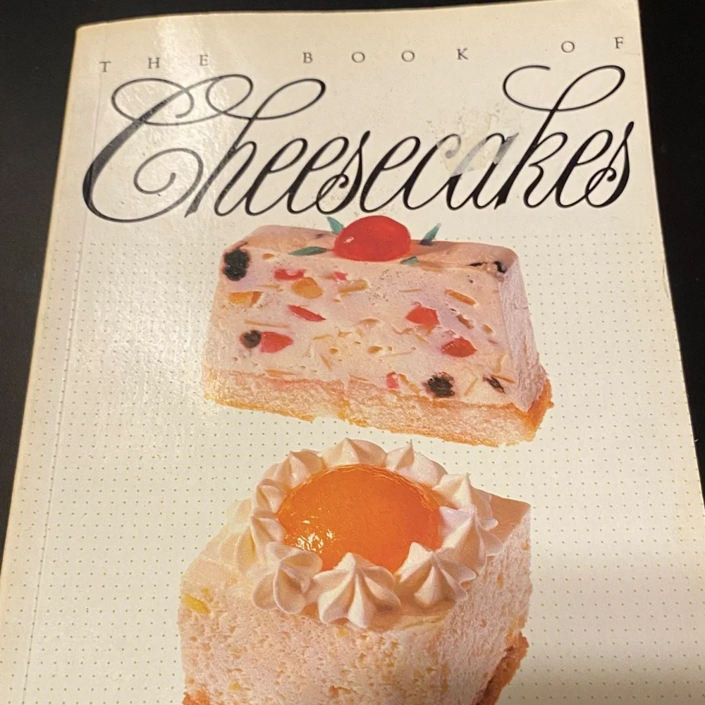 Vintage Cheesecake Cookbook with Colorful Cover